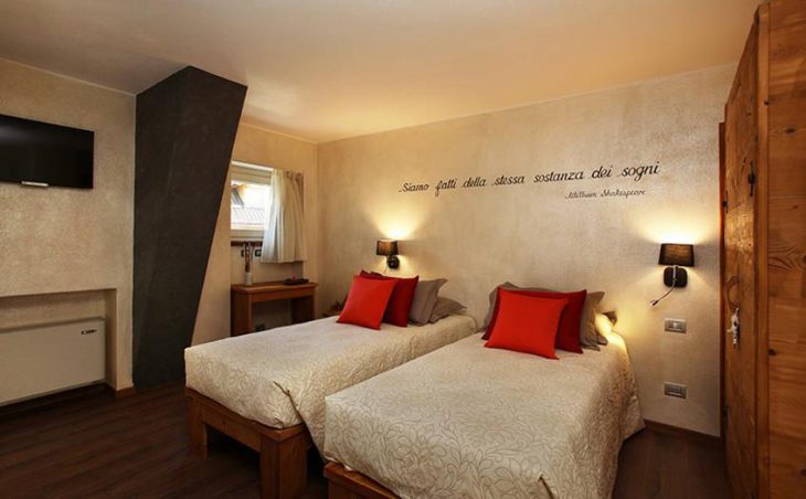 Serendipity Hotel, Sauze d'Oulx, Twin Bedroom